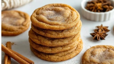 Brown Butter Pumpkin Snickerdoodle Cookies
