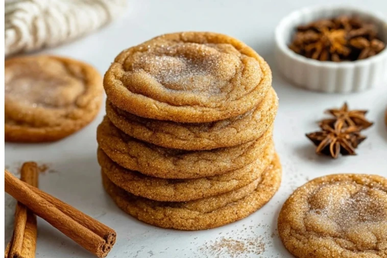 Brown Butter Pumpkin Snickerdoodle Cookies