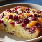 Cottage Cheese Cranberry Orange Breakfast Bake