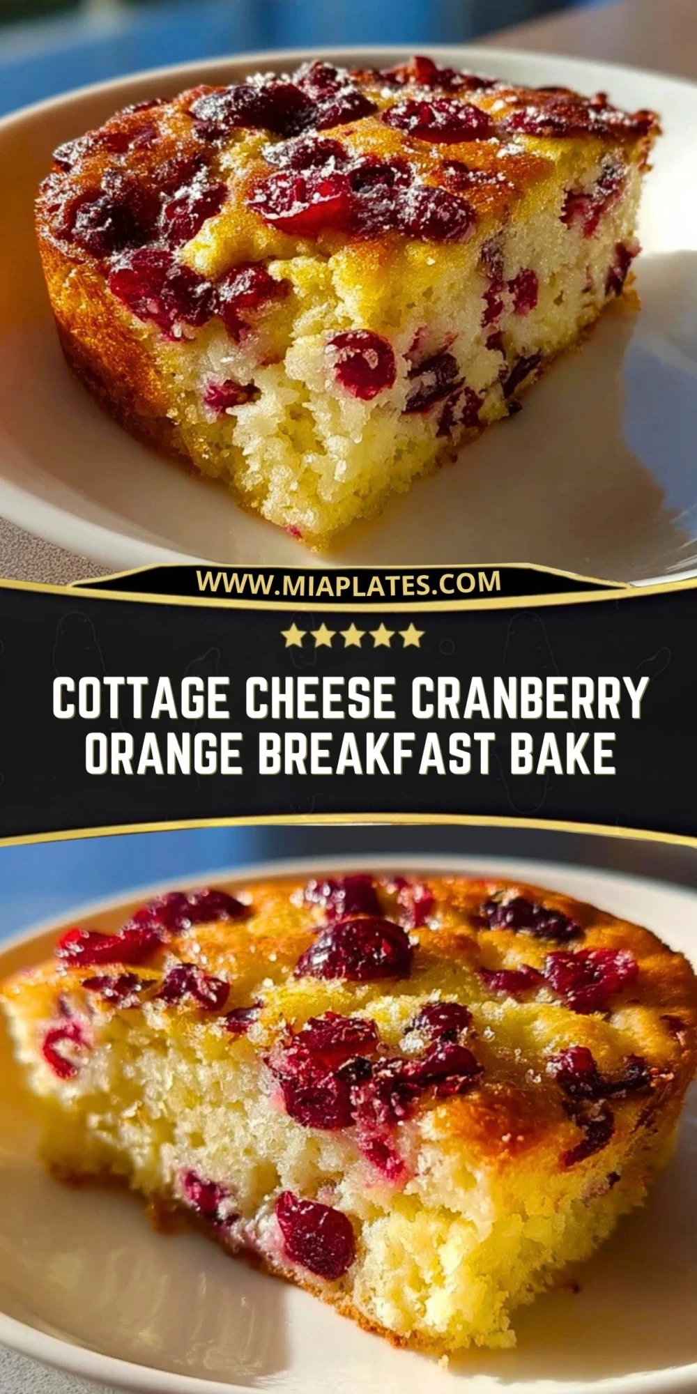 Cottage Cheese Cranberry Orange Breakfast Bake (2)