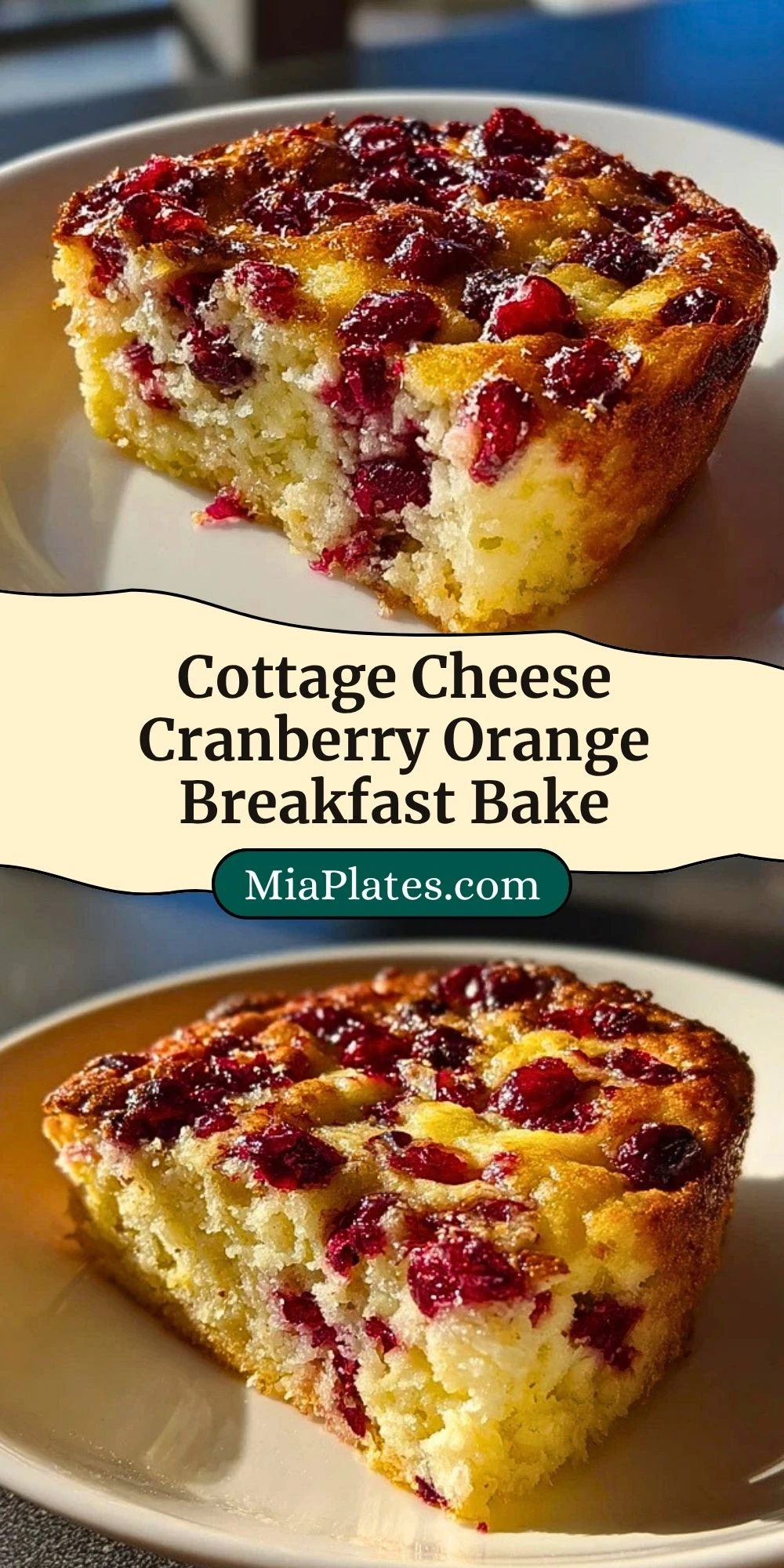 Cottage Cheese Cranberry Orange Breakfast Bake (3)
