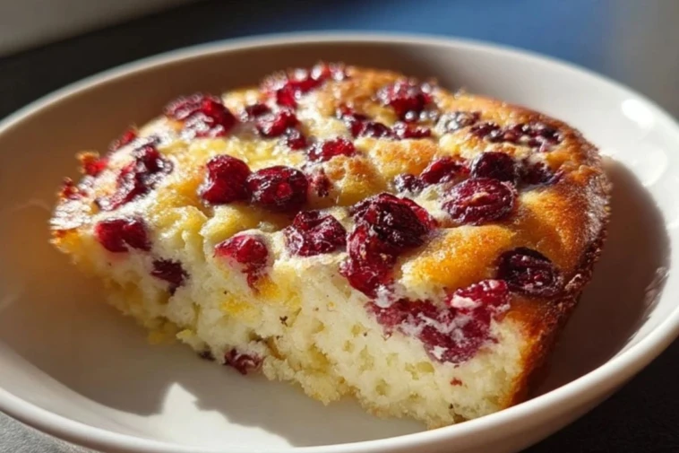 Cottage Cheese Cranberry Orange Breakfast Bake