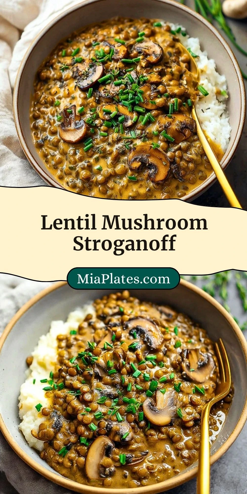 Lentil Mushroom Stroganoff (3)