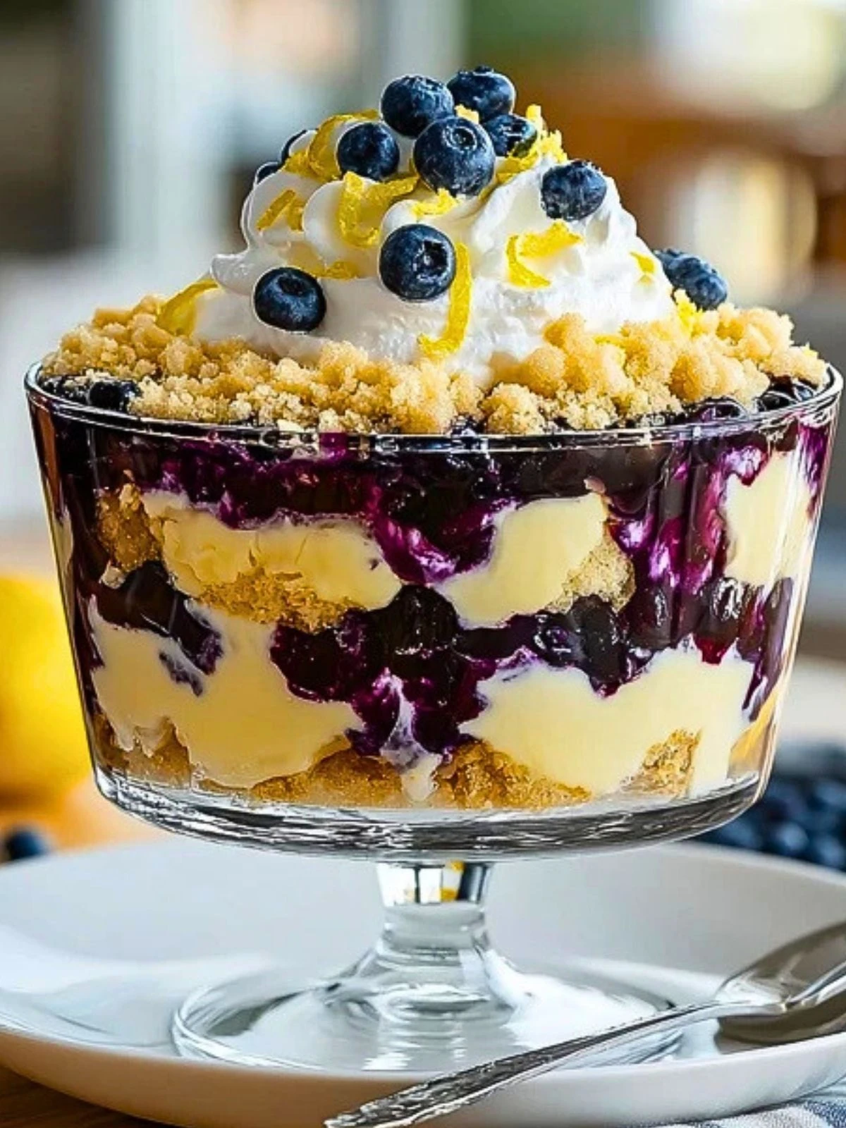 Easy Lemon Blueberry Cheesecake Trifle (1)
