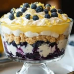 Easy Lemon Blueberry Cheesecake Trifle