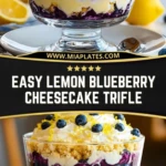 Easy Lemon Blueberry Cheesecake Trifle (2)