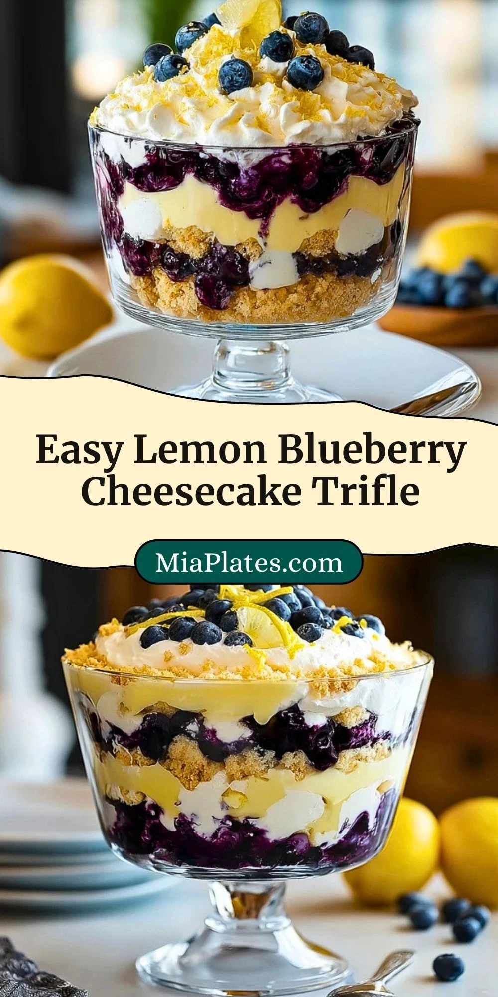 Easy Lemon Blueberry Cheesecake Trifle (3)