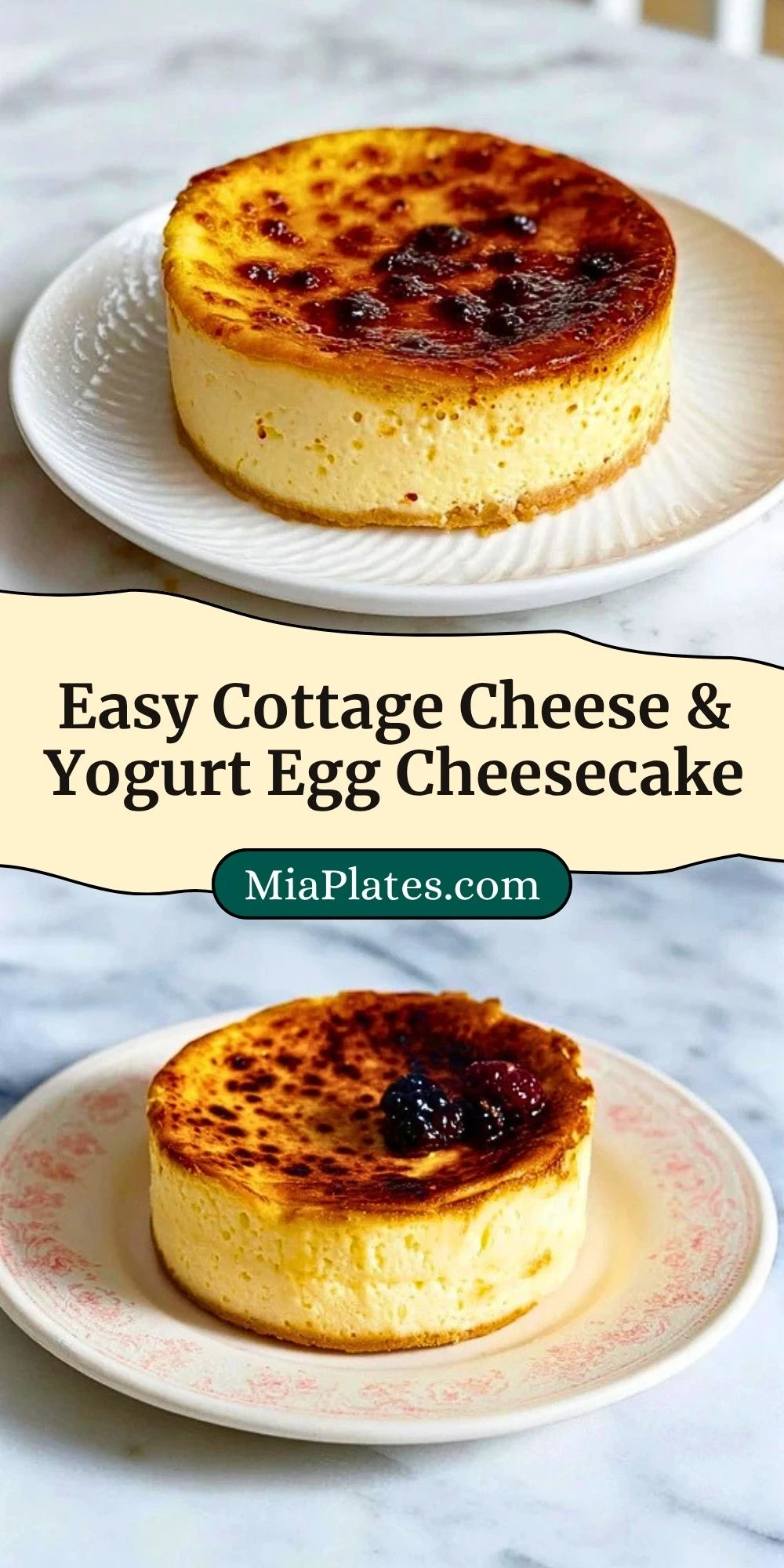Easy Cottage Cheese & Yogurt Egg Cheesecake (3)