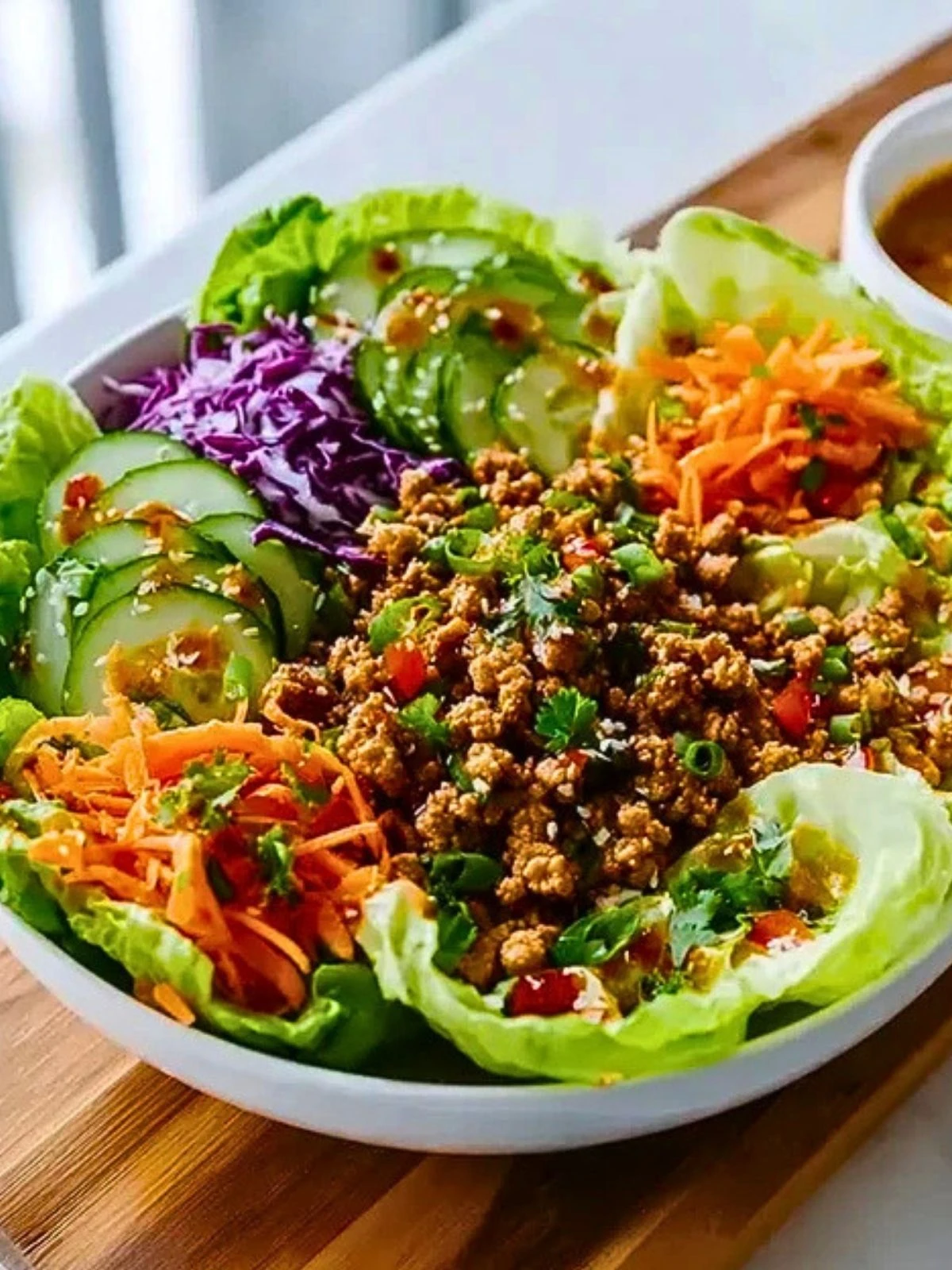 Healthy Ground Turkey Lettuce Wrap Bowls (1)