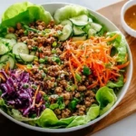 Healthy Ground Turkey Lettuce Wrap Bowls