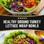 Healthy Ground Turkey Lettuce Wrap Bowls (2)