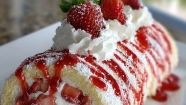 Strawberry Shortcake Cheesecake Rolls