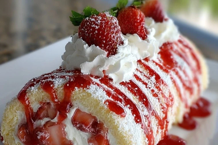 Strawberry Shortcake Cheesecake Rolls