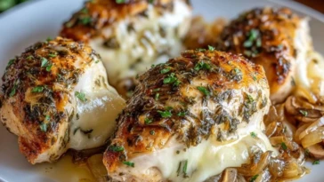 French Onion Stuffed Chicken