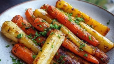 Honey Glazed Carrots and Parsnips