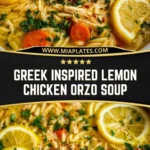 Greek Inspired Lemon Chicken Orzo Soup (2)