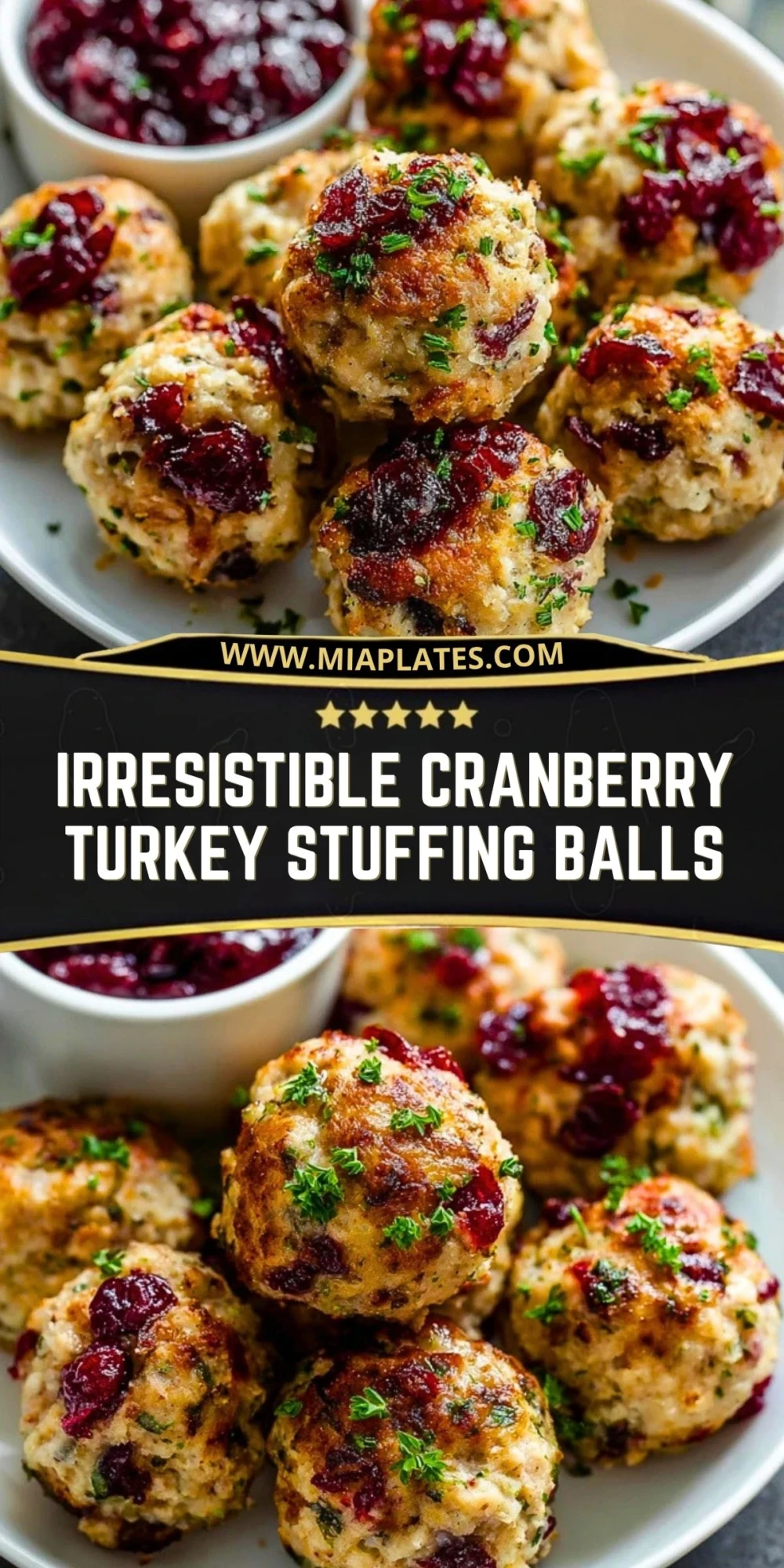 Irresistible Cranberry Turkey Stuffing Balls (2)