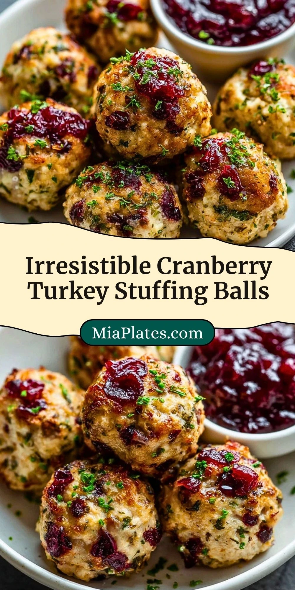 Irresistible Cranberry Turkey Stuffing Balls (3)