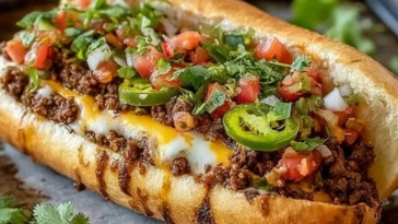 Mexican Chopped Cheese Sandwich