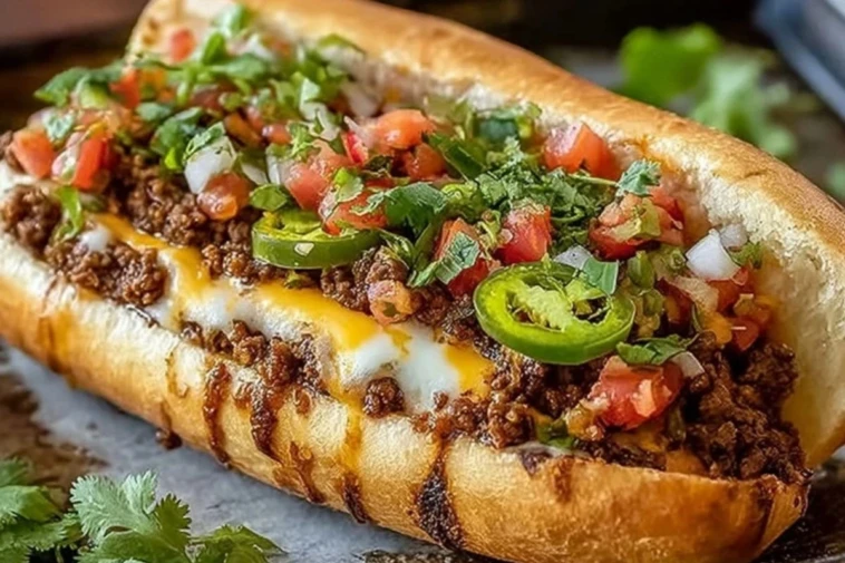Mexican Chopped Cheese Sandwich