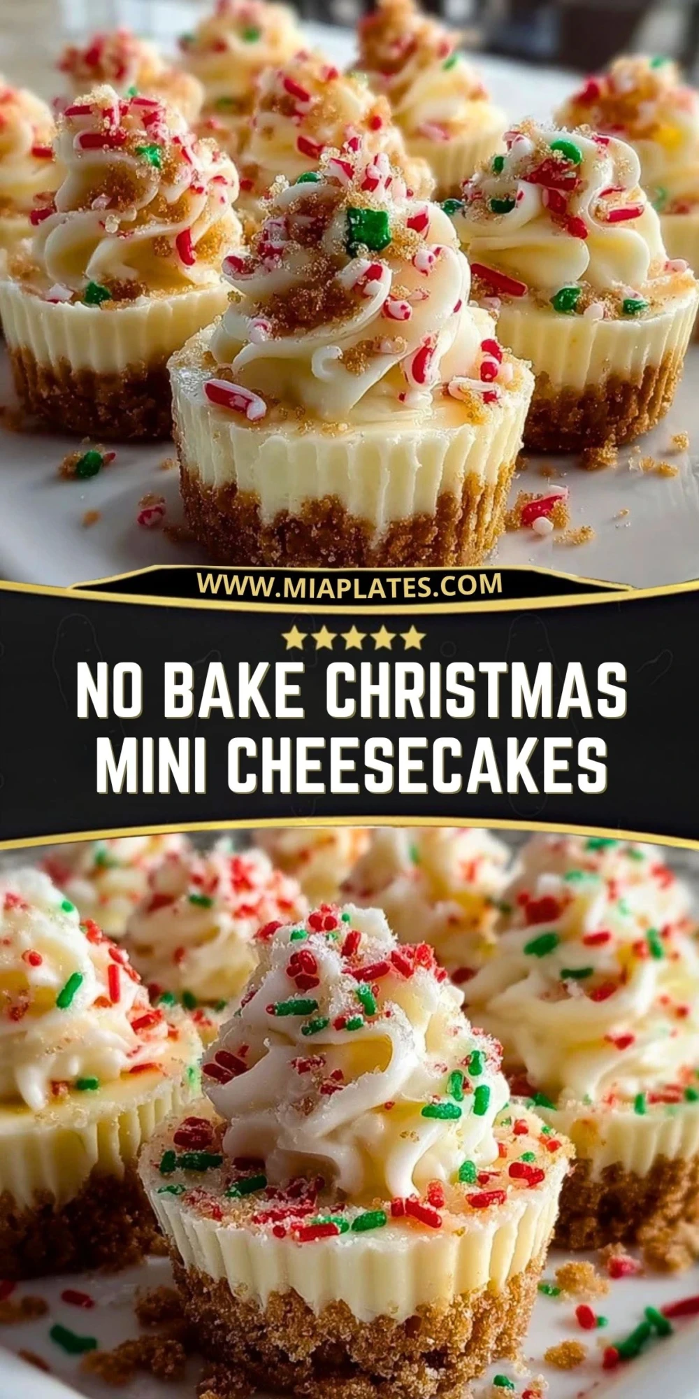 No Bake Christmas Mini Cheesecakes (2)
