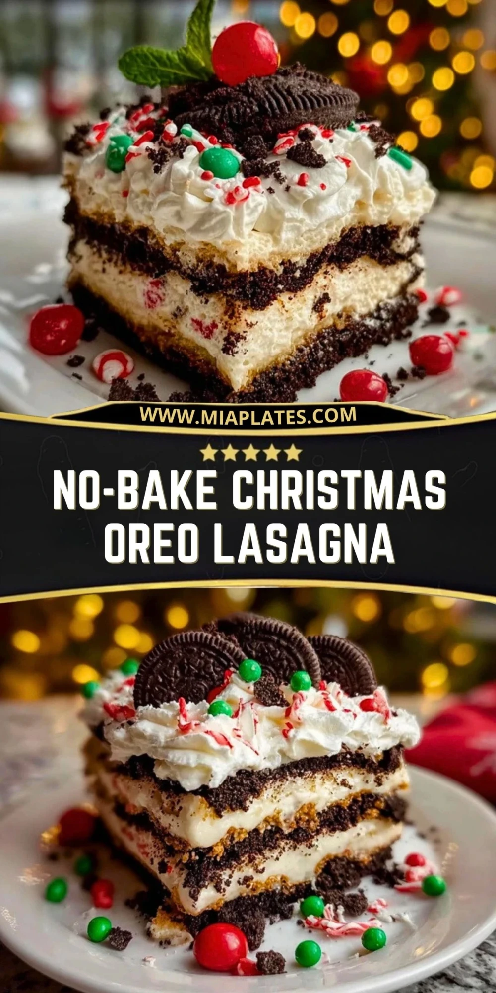 No-Bake Christmas Oreo Lasagna (2)