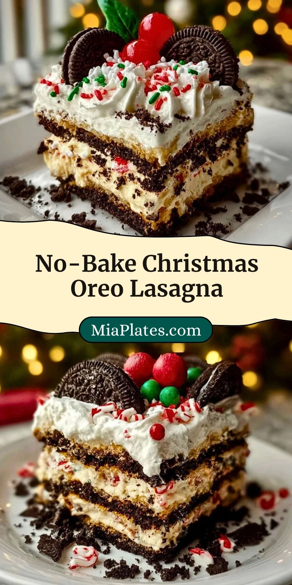 No-Bake Christmas Oreo Lasagna (3)