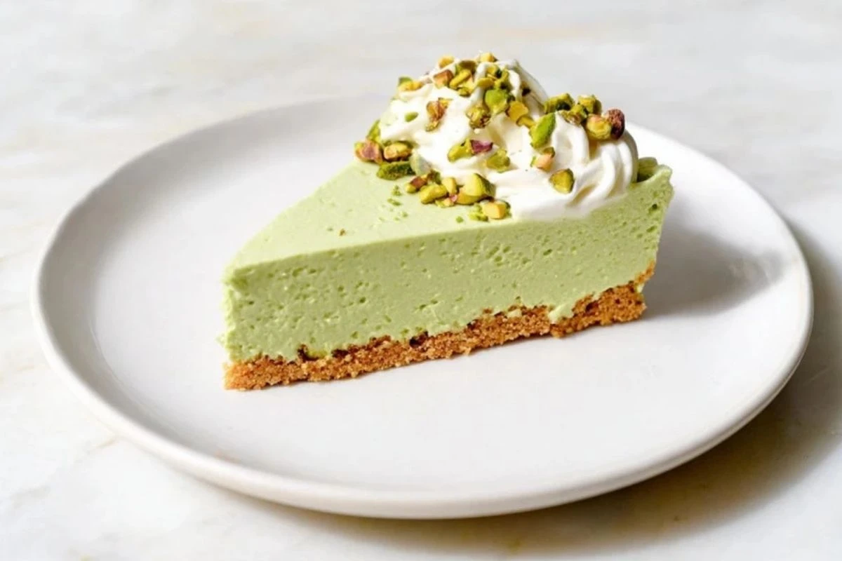 No-Bake Pistachio Cheesecake