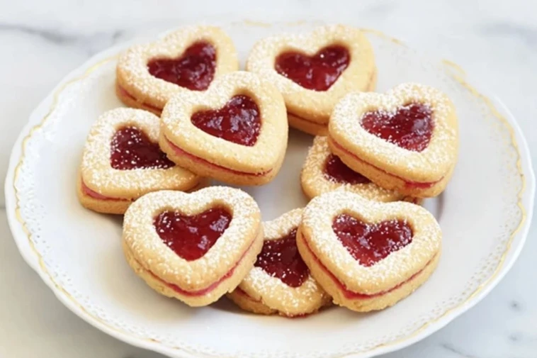 Sweet Heart Jam Cookies