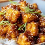 Crispy Honey Garlic Tofu