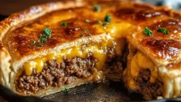 One Pan Cheeseburger Pie Dinner