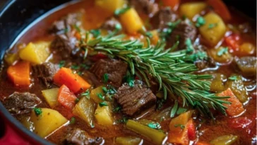 Braised Vegetable Beef Soup