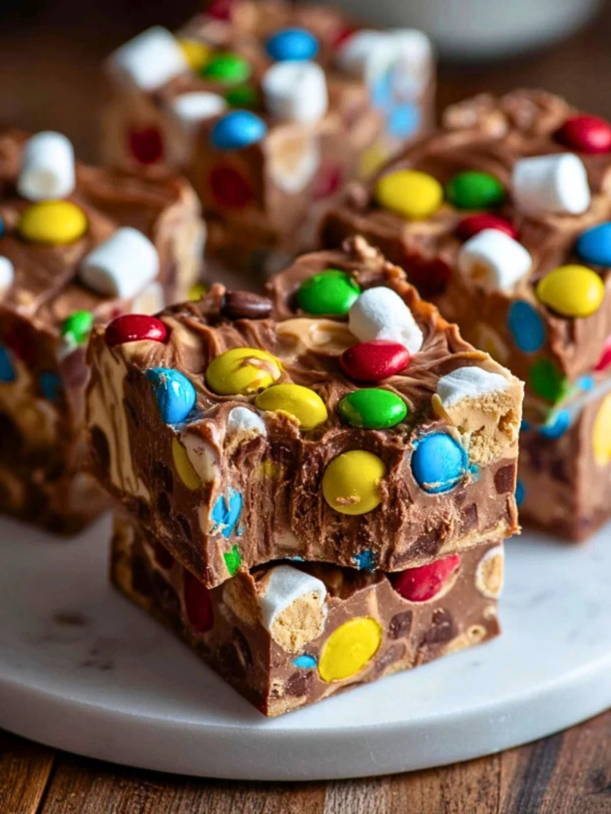 Chocolate Marshmallow M&M Fudge (1)