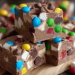 Chocolate Marshmallow M&M Fudge