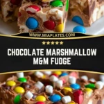 Chocolate Marshmallow M&M Fudge (2)