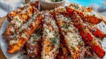 Parmesan Garlic Sweet Potato Fries