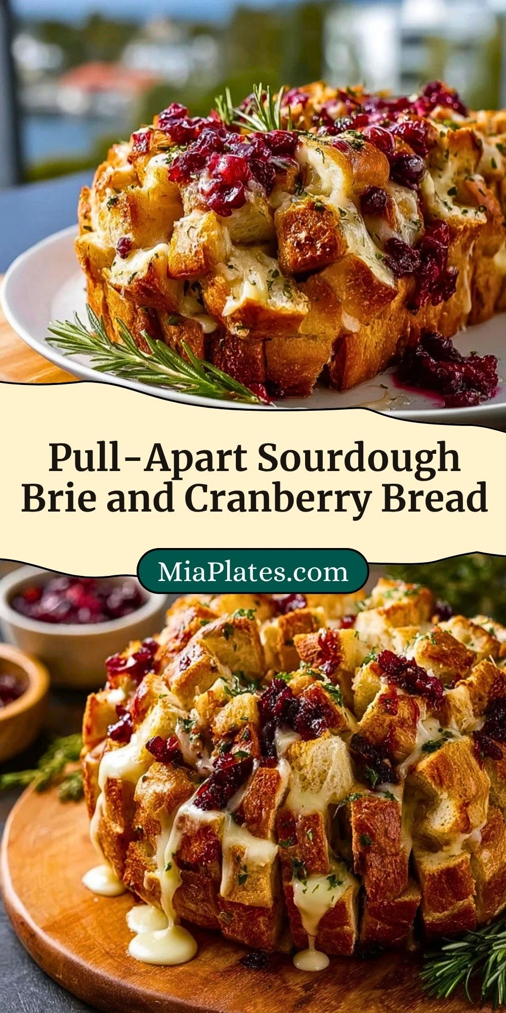 Pull-Apart Sourdough Brie and Cranberry Bread (2)