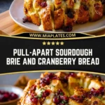 Pull-Apart Sourdough Brie and Cranberry Bread (3)