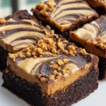 Biscoff Brownies Loaded With Swirls Frosting And Crunch
