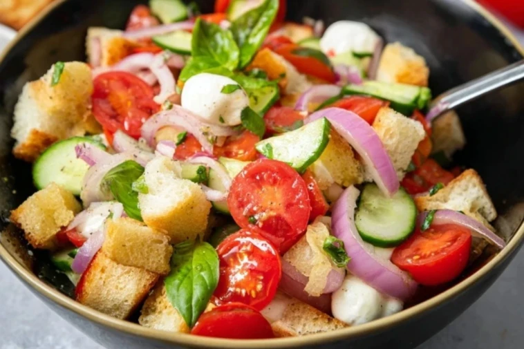 Classic Panzanella with Mozzarella