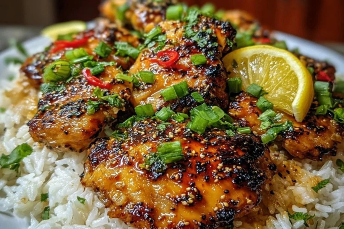 Delicious Hawaiian Chicken with Coconut Rice