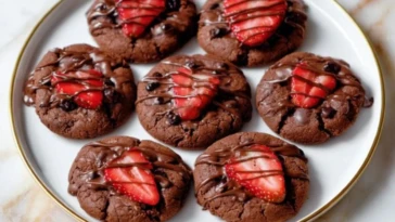Chocolate Covered Strawberry Cookies