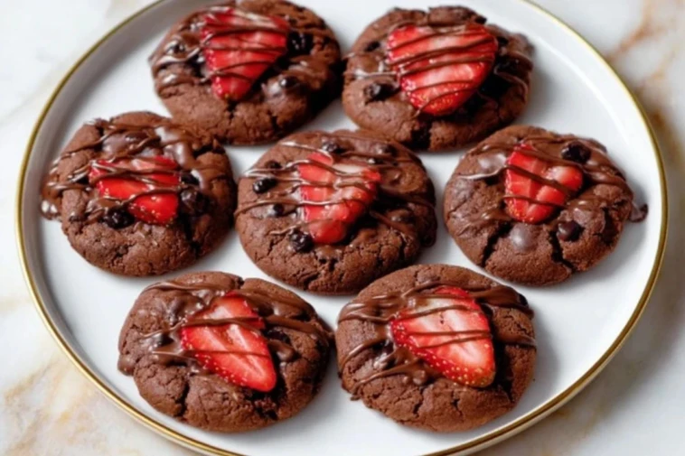 Chocolate Covered Strawberry Cookies