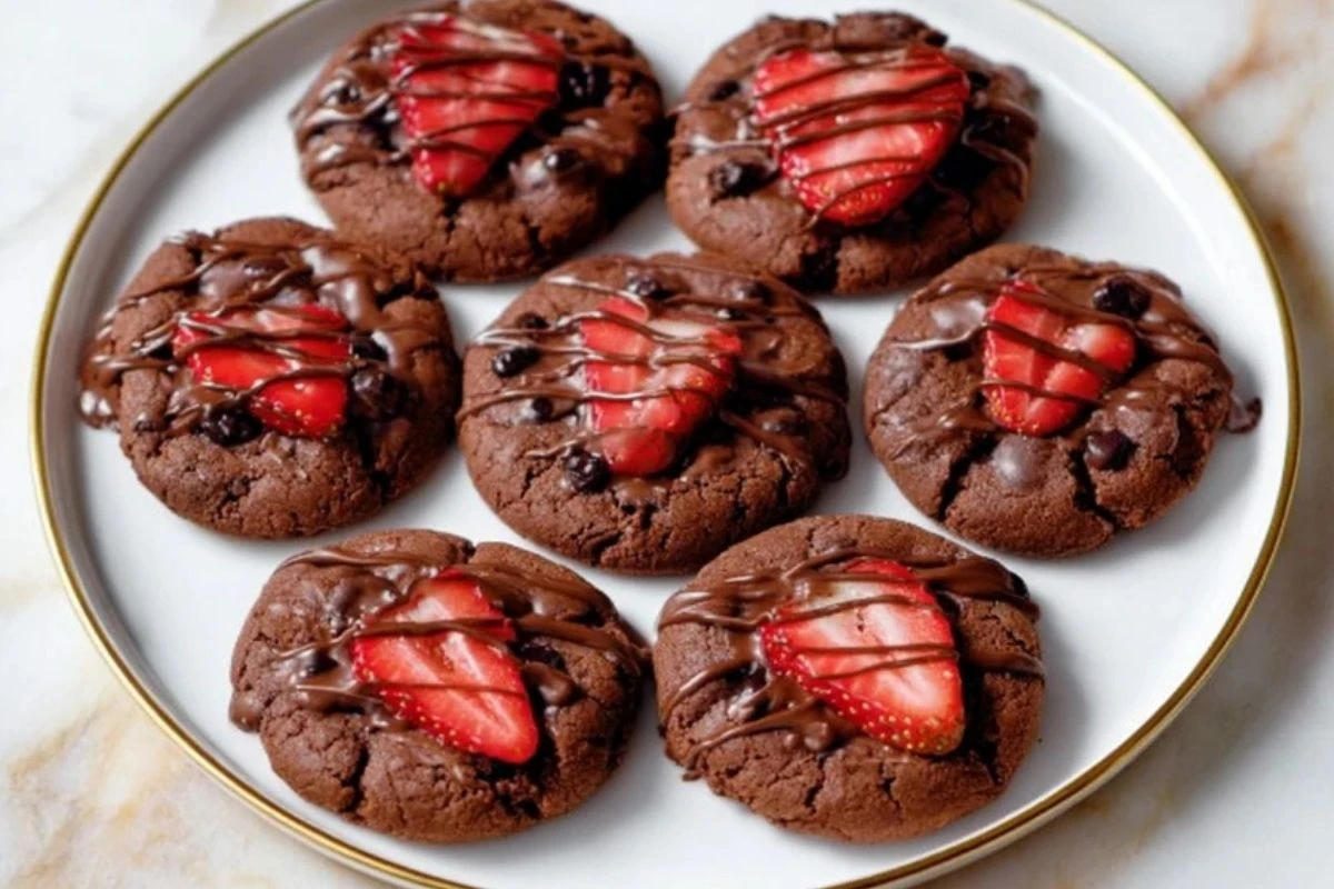 Chocolate Covered Strawberry Cookies