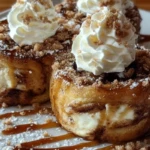 Cinnamon Roll Cheesecake Chimichanga