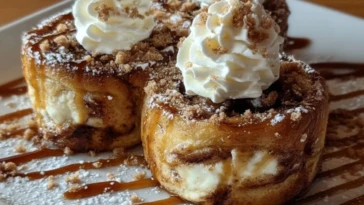 Cinnamon Roll Cheesecake Chimichanga