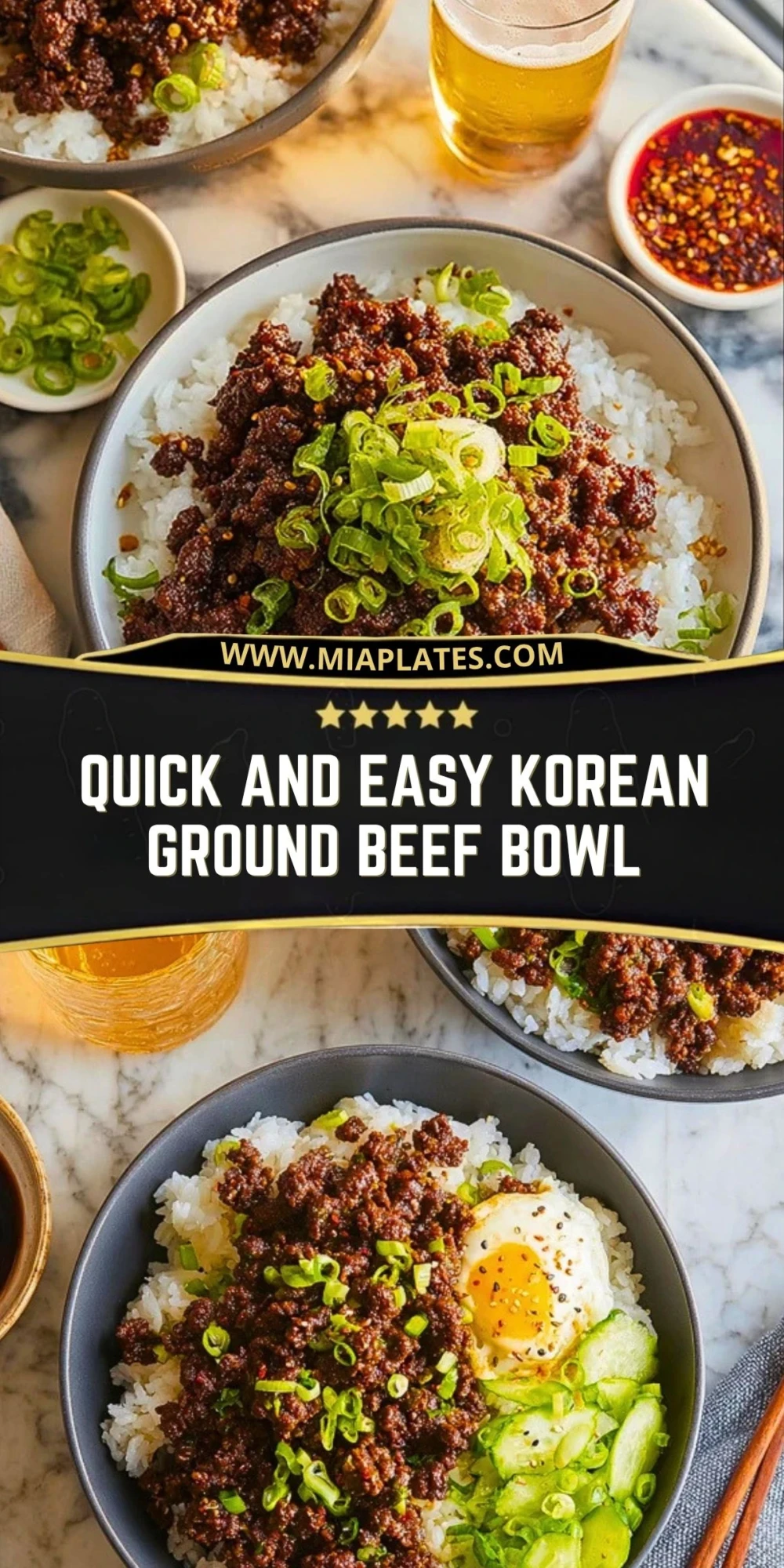 Quick and Easy Korean Ground Beef Bowl (2)