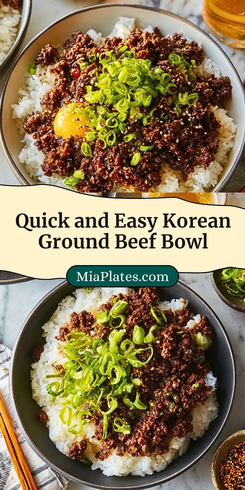 Quick and Easy Korean Ground Beef Bowl (3)