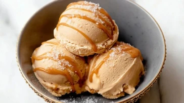 Ninja Creami Salted Caramel Protein Ice Cream