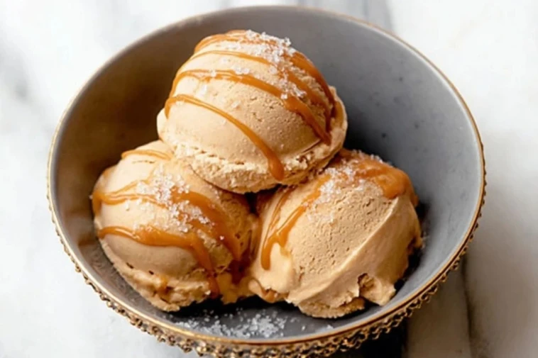 Ninja Creami Salted Caramel Protein Ice Cream